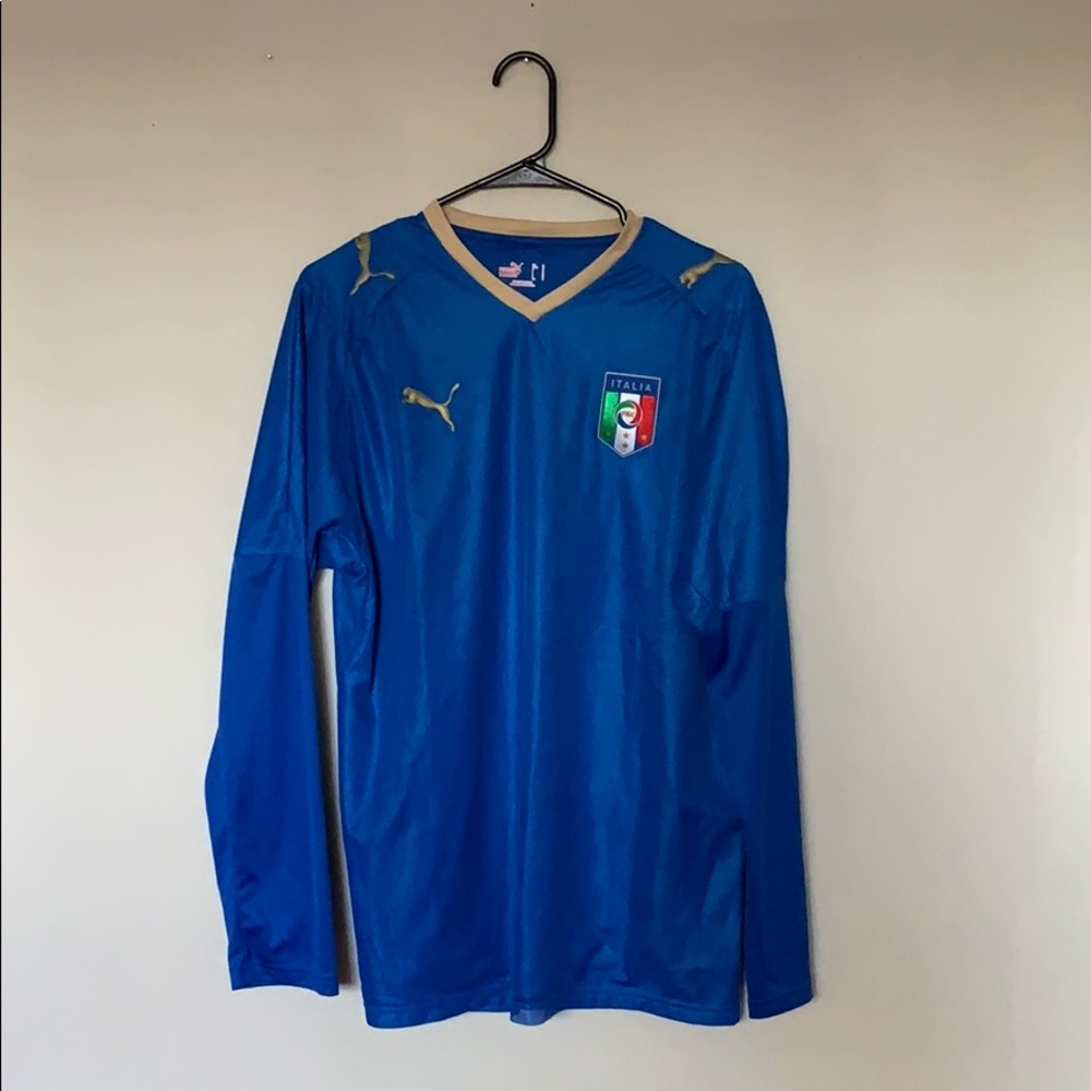 puma italia long sleeve jersey